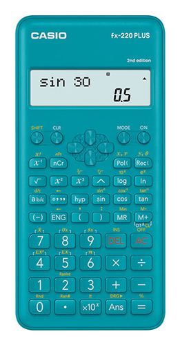 Calcolatrice Casio FX 220 PLUS 2 FX SERIES SVPAM Certificata Azzurro
