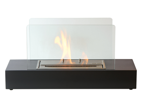 Biocamino Tecno Air System CREMONA Da Tavolo Nero