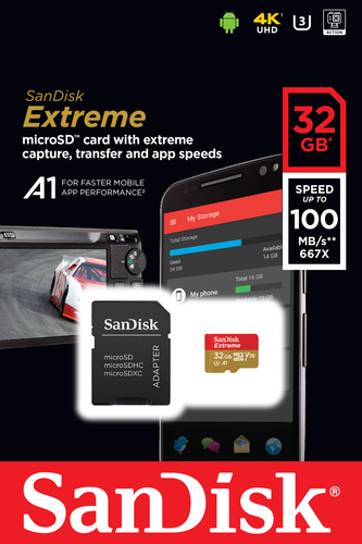 SanDisk Extreme memoria flash 32 GB MicroSDHC UHS-I Classe 10