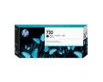 HP - HP Cartuccia di inchiostro nero opaco DesignJet 730 da 300 ml, Inchiostro a base di pigmento, 300 ml, 1 pz