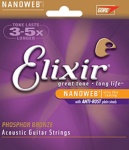 Elixir - Muta corde chitarra acustica Elixir 16027 NANOWEB Custom Light Phospho