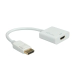 ITB - ROLINE Adapter DP-HDMI, 15 m, DisplayPort, HDMI, Maschio, Femmina, Bianco