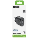 SBS - SBS TETR1USB1A, Universale, Interno, 100 - 250 V, 50/60 Hz, 5 W, 5 V