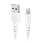 SBS - SBS TECABLEUSBIP589W, 1 m, Lightning, USB A, Maschio, Maschio, Bianco