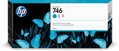 HP Cartuccia di inchiostro ciano 746 DesignJet da 300 ml