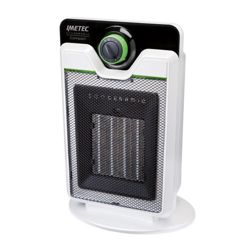Imetec Compact Interno Nero, Bianco 2000 W Riscaldatore ambiente elettrico con ventilatore