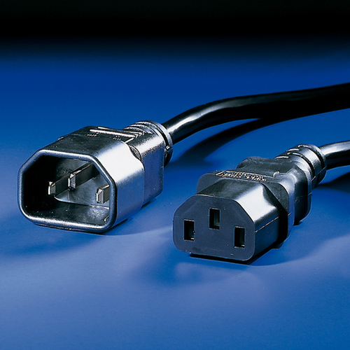 ROLINE 1m IEC320 C14 - IEC320 C13 Nero Accoppiatore C14 Accoppiatore C13