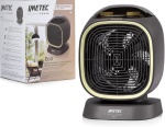 IMETEC - Imetec Silent Power Eco, Riscaldatore ambiente elettrico con ventilatore, 1,3 m, IP21, Interno, Pavimento, Tavolo, Verde, Grigio