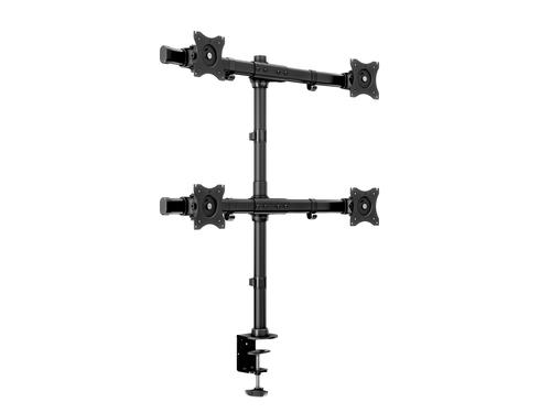 Supporto monitor scrivania Itb MB3316 M Deskmount Basic Quad Black