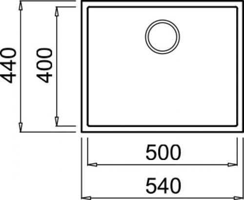 Elleci Quadra 105 K95 Lavello sottopiano Rettangolare Keratek Plus