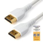 Startech.Com - StarTech.com Cavo premium HDMI ad alta velocità con Ethernet da 2 m - 4K 60 Hz, 2 m, HDMI tipo A (Standard), HDMI tipo A (Standard), Audio Return Channel (ARC), Bianco