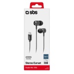 SBS - SBS Studio Mix 100C Type-C, Auricolare, In-ear, Musica e Chiamate, Nero, Stereofonico, Pulsante