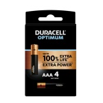 DURACELL - Duracell Optimum AAA B4 x8 - RFT, Batteria monouso, Mini Stilo AAA, Alcalino, 1,5 V, 4 pz, Multicolore