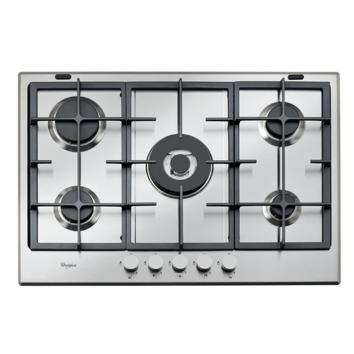 Whirlpool GMA 7522/IX piano cottura Acciaio inossidabile Da incasso Gas 5 Fornello(i)