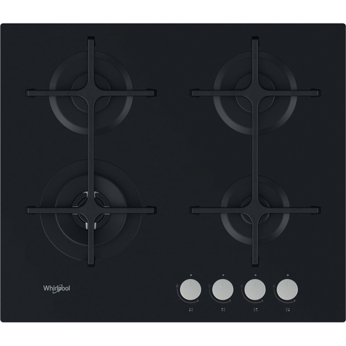Whirlpool GOA 6423/NB piano cottura Nero Da incasso 60 cm Gas 4 Fornello(i)