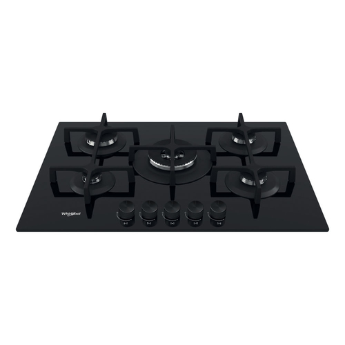 Whirlpool GOA 7523/NB Nero Da incasso 75 cm Gas 5 Fornello(i)