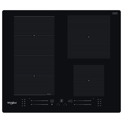 Whirlpool WF S0160 NE piano cottura Nero Da incasso 60 cm Piano cottura a induzione 4 Fornello(i)