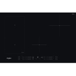 WHIRLPOOL - Whirlpool WL S3377 BF, Nero, Da incasso, 80 cm, Piano cottura a induzione, Ceramica, 4 Fornello(i)