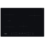 WHIRLPOOL - Whirlpool WB B4877 NE, Nero, Da incasso, 77 cm, Piano cottura a induzione, Vetro-ceramica, 4 Fornello(i)