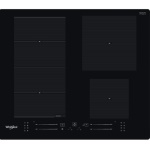 WHIRLPOOL - Whirlpool WF S0160 NE, Nero, Da incasso, 60 cm, Piano cottura a induzione, Vetro-ceramica, 4 Fornello(i)