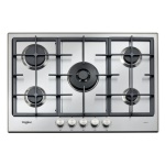 WHIRLPOOL - Piano cottura gas Whirlpool GMAL 7522/IXL Inox griglie in Ghisa