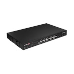 Edimax - Edimax GS-5424PLX, Gestito, L2, Gigabit Ethernet (10/100/1000), Supporto Power over Ethernet (PoE), Montaggio rack, 1U