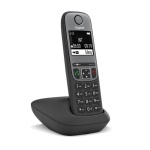 GIGASET - Gigaset AS690, Telefono analogico/DECT, Cornetta wireless, Telefono con vivavoce, 100 voci, Identificatore di chiamata, Nero, Grigio