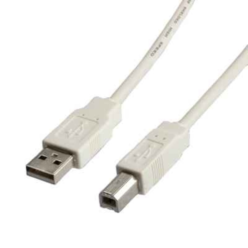 ITB USB 2.0 A/B M/M 0.8m cavo USB 0,8 m USB A USB B Bianco