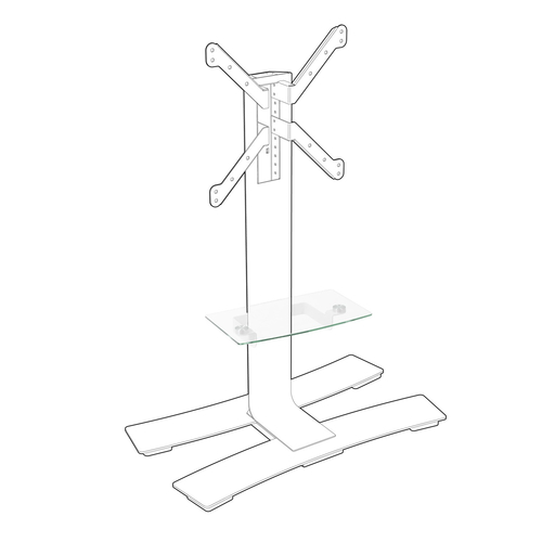 Itb Shelf option for will series Supporto monitor pavimento Itb Shelf option for will series ER039080