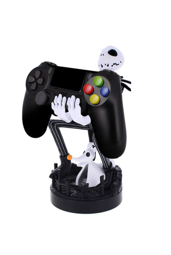 Exquisite Gaming Cable Guys The Nightmare Before Christmas: Jack Skellington Supporto passivo Controller per videogiochi, Telefono cellulare/smartphone, Telecomando Nero, Bianco