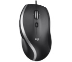 LOGITECH - Logitech M500s, Mano destra, Ottico, USB tipo A, 4 DPI, Nero, Argento