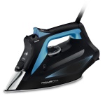 ROWENTA - Rowenta DW5310, Ferro a vapore, Piastra solare Microsteam 400 HD Laser, 1,9 m, 180 g/min, Nero, Blu, 45 g/min