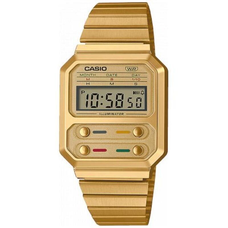 Casio A100WEG-9AEF orologio Orologio da polso Unisex Oro