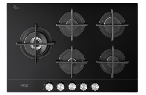 Deâ€™Longhi NSL 575D NCM piano cottura Nero Da incasso 75 cm Gas 5 Fornello(i)