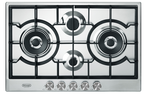 Deâ€™Longhi NSL 475 X piano cottura Acciaio inossidabile Da incasso 75 cm Gas 4 Fornello(i)