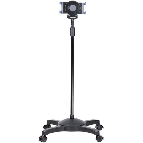 StarTech.com Supporto per tablet mobile con ruote bloccabili - Stand per tablet ad altezza regolabile - Sostegno universale da pavimento per tablet da 7 a 11