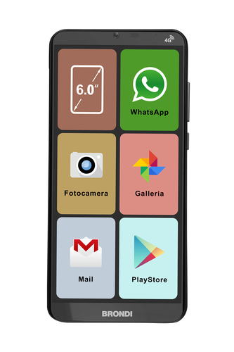 Smartphone Brondi 10278060 AMICO SMARTPHONE XL Black