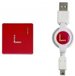 Urban Factory - Urban Factory MHU04UF, Rosso, 1x USB/Mini USB