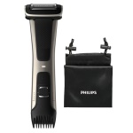PHILIPS - Philips 7000 series Bodygroom Series 7000 BG7025/15 Rifinitore impermeabile per corpo e inguine, Bagnato e secco, Lama auto-affilante, Non richiede manutenzione (non necessita di lubrificazione), CA/Batteria, Nero