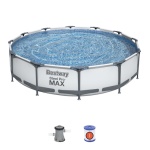 Bestway - Bestway Steel Pro 56416, 6473 L, Piscina con bordi, Blu, 25,2 kg