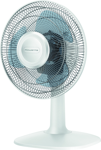 Rowenta Essential+ VU2330 Essential +, Ventilatore da Tavolo, 3 VelocitÃ , SilenziositÃ  46 dBA, Design compatto, Flusso dâ€™aria mx 34 m3/min, Bianco