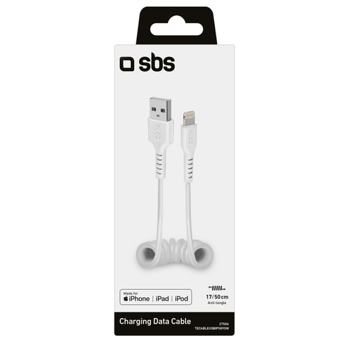 Cavo Lightning Sbs TECABLEUSBIP589SW CHARGING DATA CABLE Bianco Bianco