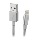 SBS - SBS TECABLEUSBIP589BS, 1 m, Lightning, USB A, Maschio, Maschio, Argento