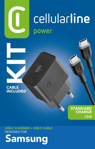 Cellularline USB-C Charger Kit 15W