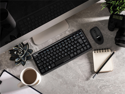 Tastiera computer Hamlet XKKITA400CU Compact Wired Black