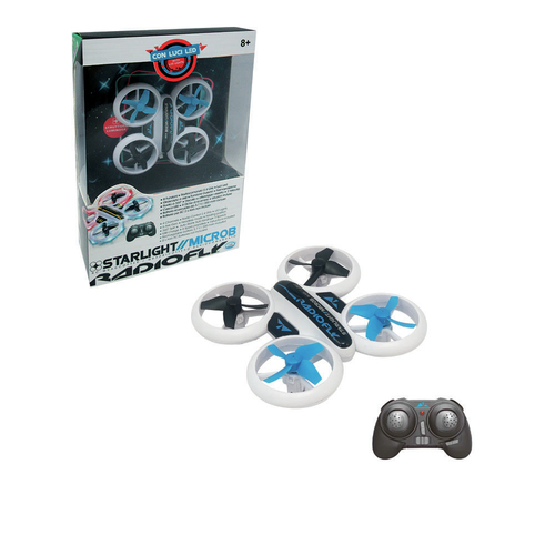 Drone giocattolo Ods 40104 RADIOFLY Starlight Microb Bianco