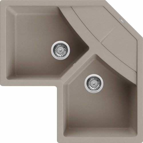 Lavello Elleci LGUCOR43 UNICO CORNER Angolare Tortora