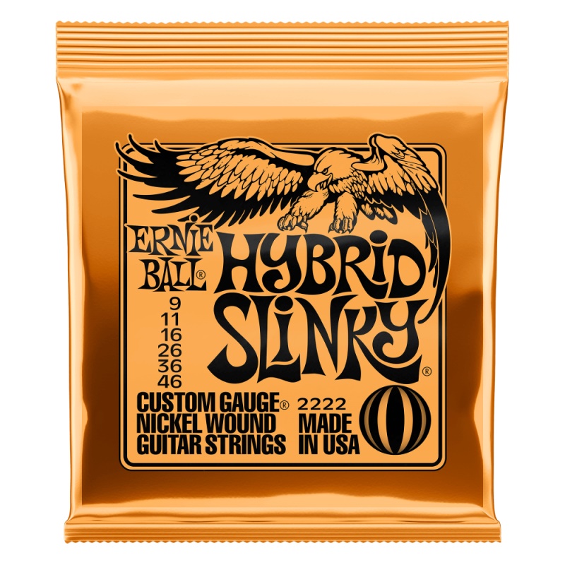 Muta corde chitarra elettrica Ernie Ball P02222 HYBRID SLINKY