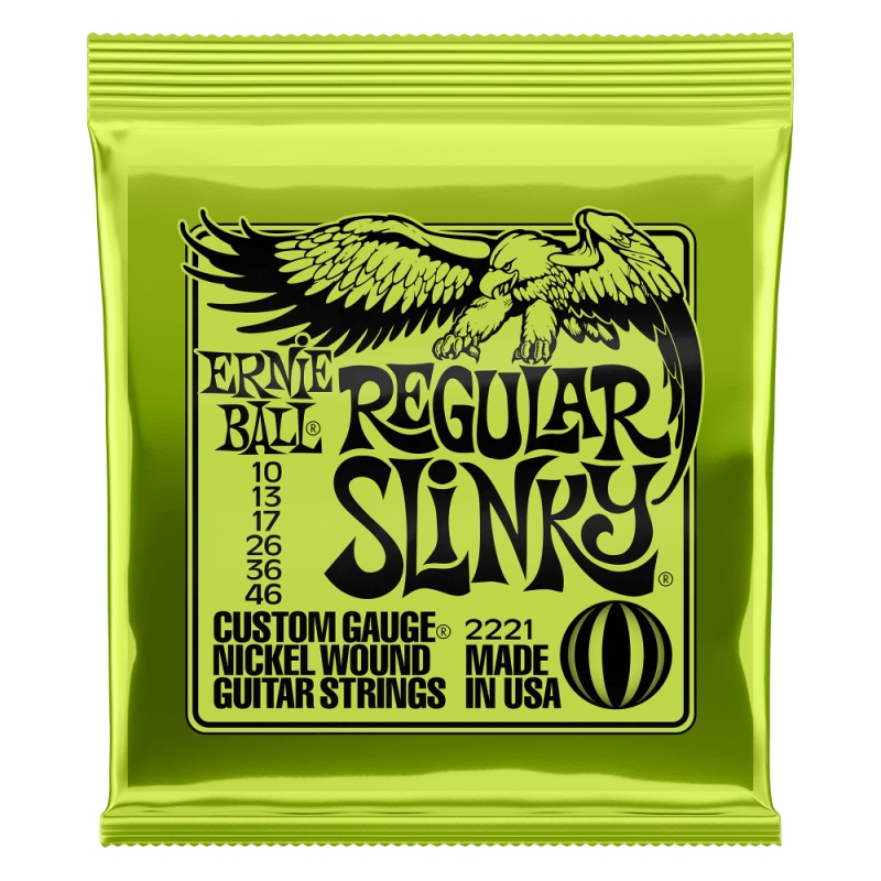 Muta corde chitarra elettrica Ernie Ball P02221 REGULAR SLINKY