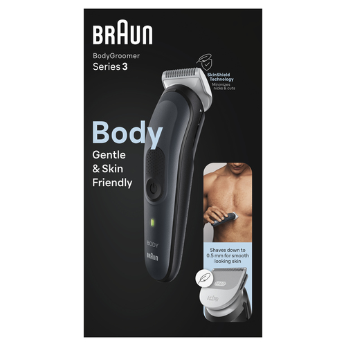 Depilatore Braun BG3340 BODYGROOMER 3 Body Black Black